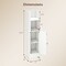 Slim Bathroom Storage Cabinet Narrow Floor Cabinet 8 Inch Wide Space Saving Organizer With Shelves
